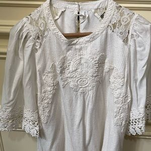 Anthropologie lace and embroidery